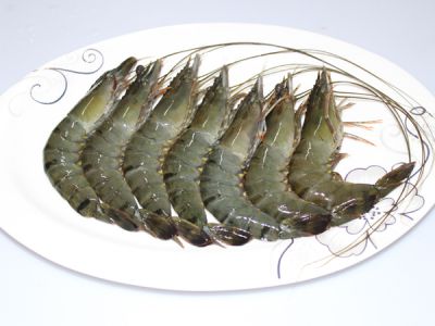 RAW HEAD-ON SHELL-ON BLACK TIGER SHRIMP